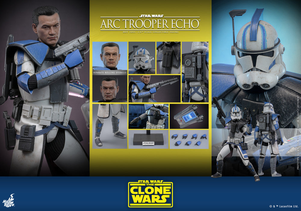Pedido Figura Arc Trooper Echo - Star Wars: The Clone Wars™ marca Hot Toys TMS133 escala 1/6