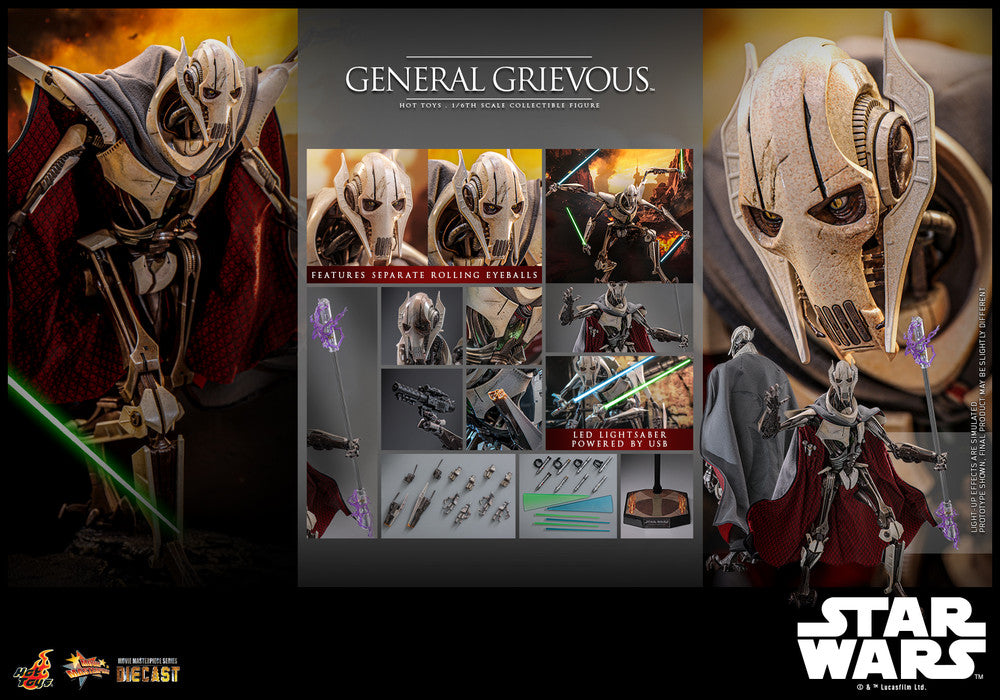 Preventa Figura General Grievous ™ - Star Wars Episode III: Revenge of the Sith ™ marca Hot Toys MMS760 D67 escala 1/6