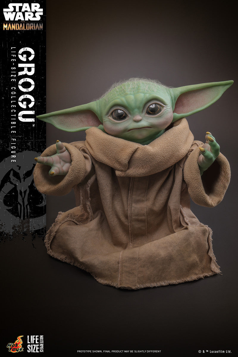 Preventa Figura Grogu (Tamaño real) - The Mandalorian marca Hot Toys LMS015 escala real 1/1