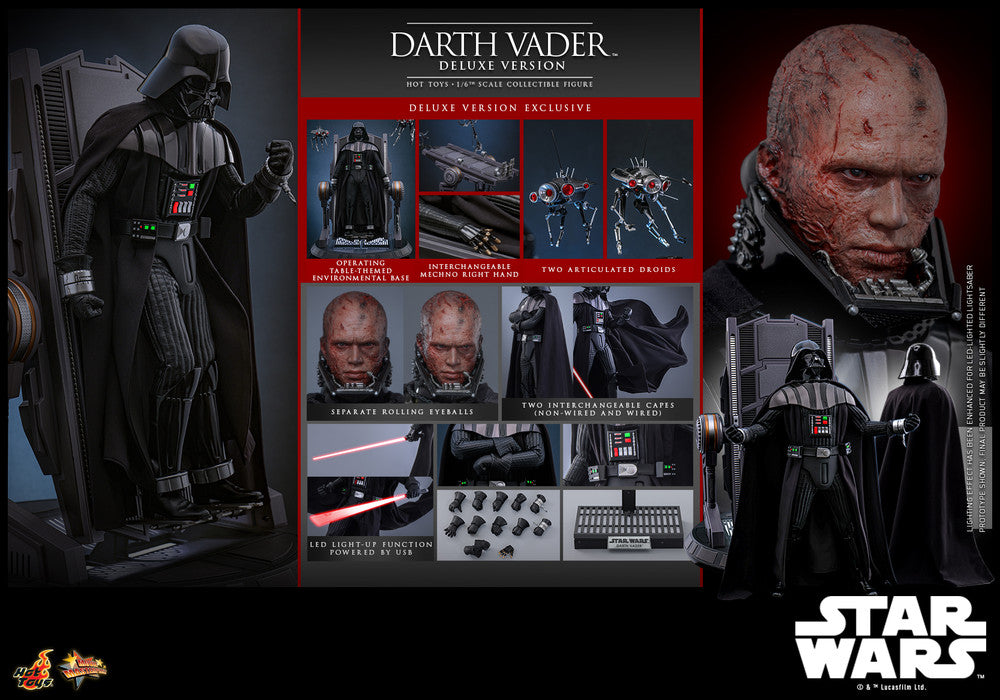 Preventa Figura Darth Vader (Deluxe version) - Star Wars: Revenge of the Sith marca Hot Toys MMS811 escala 1/6