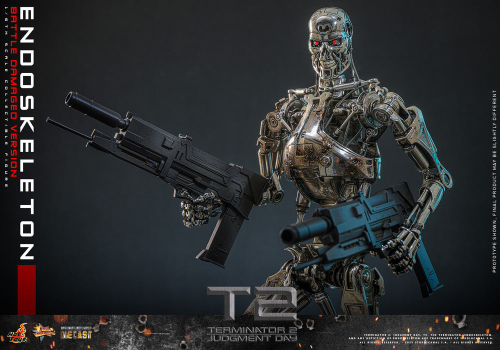 Preventa Figura Endoskeleton (Battle Damaged Version) (DIECAST) - Terminator 2: Judgment Day marca Hot Toys MMS840D77 escala 1/6
