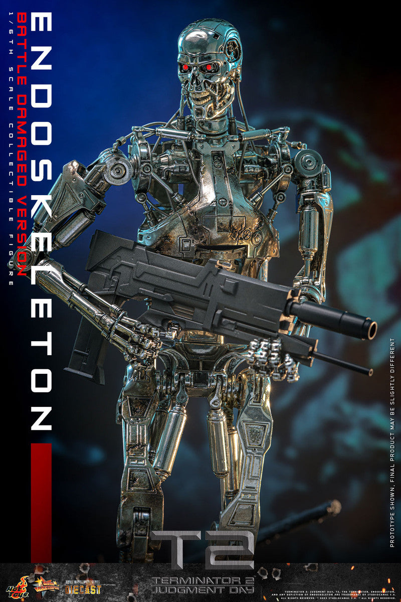 Preventa Figura Endoskeleton (Battle Damaged Version) (DIECAST) - Terminator 2: Judgment Day marca Hot Toys MMS840D77 escala 1/6