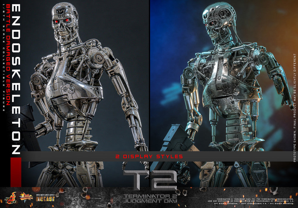 Preventa Figura Endoskeleton (Battle Damaged Version) (DIECAST) - Terminator 2: Judgment Day marca Hot Toys MMS840D77 escala 1/6