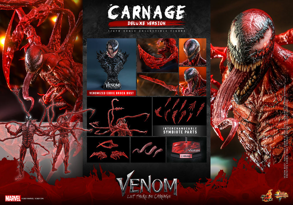 Pedido Figura Carnage (Deluxe Version) - Venom: Let There Be Carnage marca Hot Toys MMS620 escala 1/6
