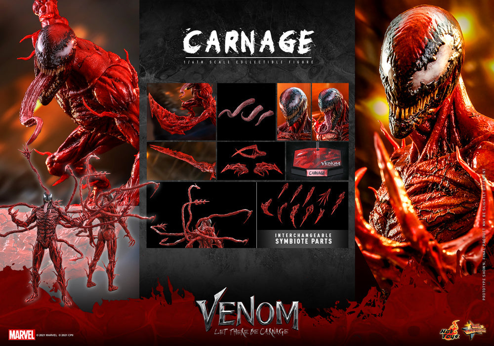 Pedido Figura Carnage - Venom: Let There Be Carnage marca Hot Toys MMS619 escala 1/6
