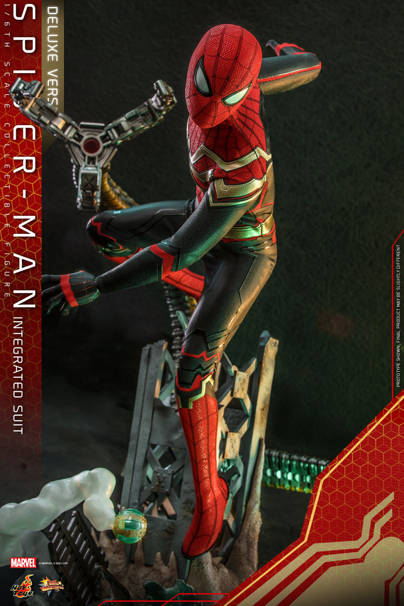Pedido Figura Spider-Man (Integrated Suit) (Deluxe version) - Spider-Man: No Way Home marca Hot Toys MMS624 escala 1/6