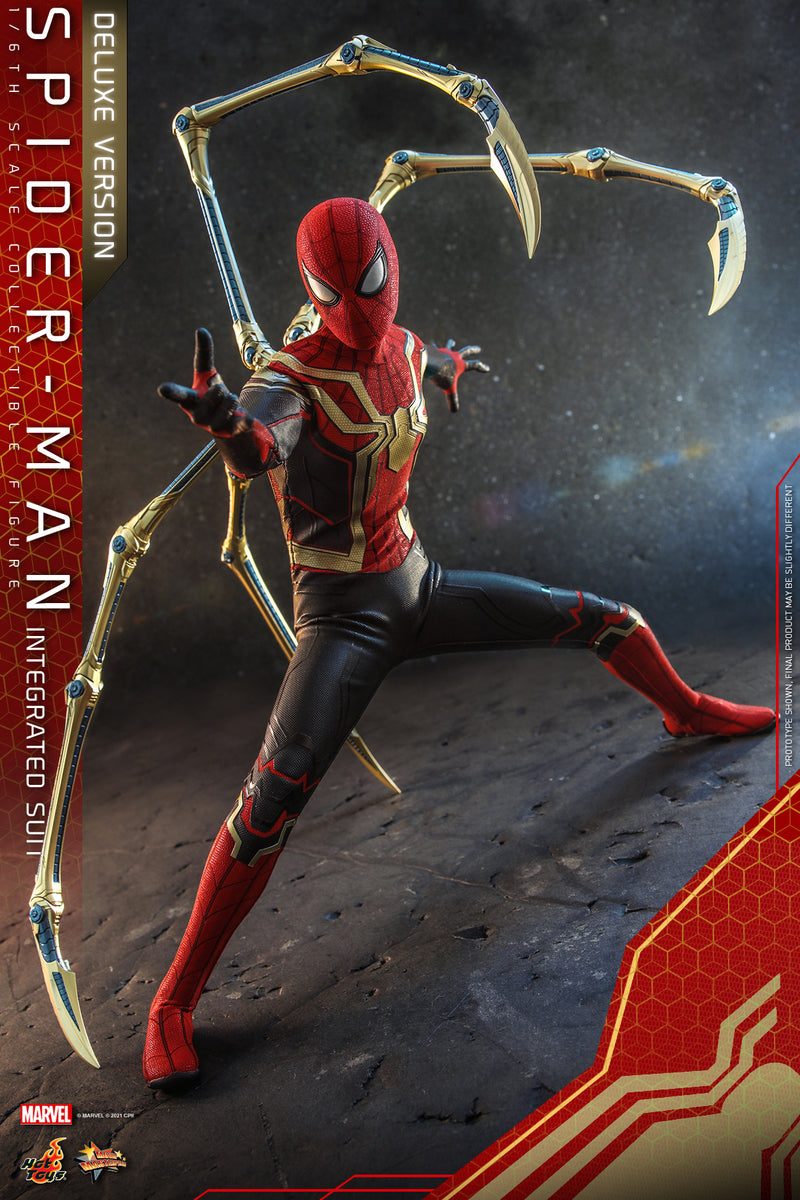 Pedido Figura Spider-Man (Integrated Suit) (Deluxe version) - Spider-Man: No Way Home marca Hot Toys MMS624 escala 1/6