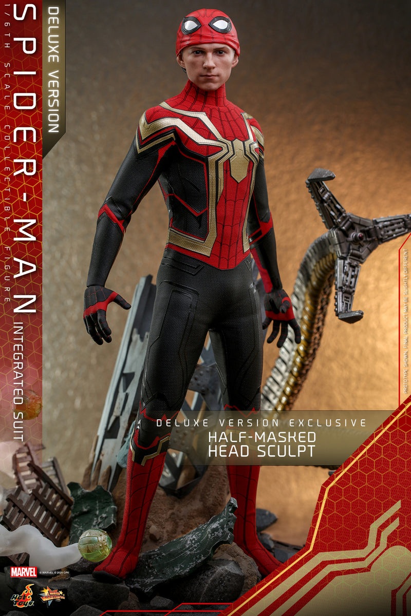 Pedido Figura Spider-Man (Integrated Suit) (Deluxe version) - Spider-Man: No Way Home marca Hot Toys MMS624 escala 1/6