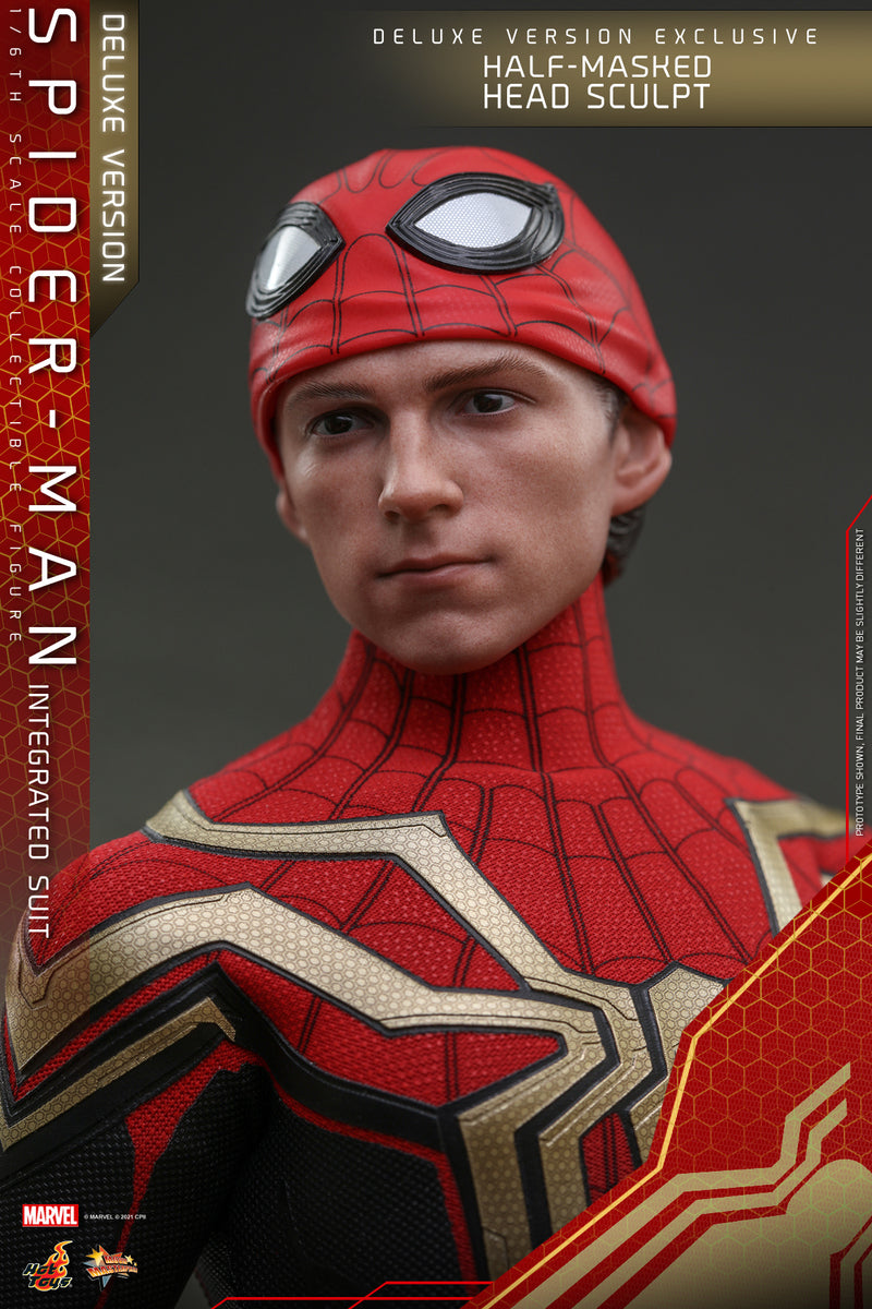 Pedido Figura Spider-Man (Integrated Suit) (Deluxe version) - Spider-Man: No Way Home marca Hot Toys MMS624 escala 1/6