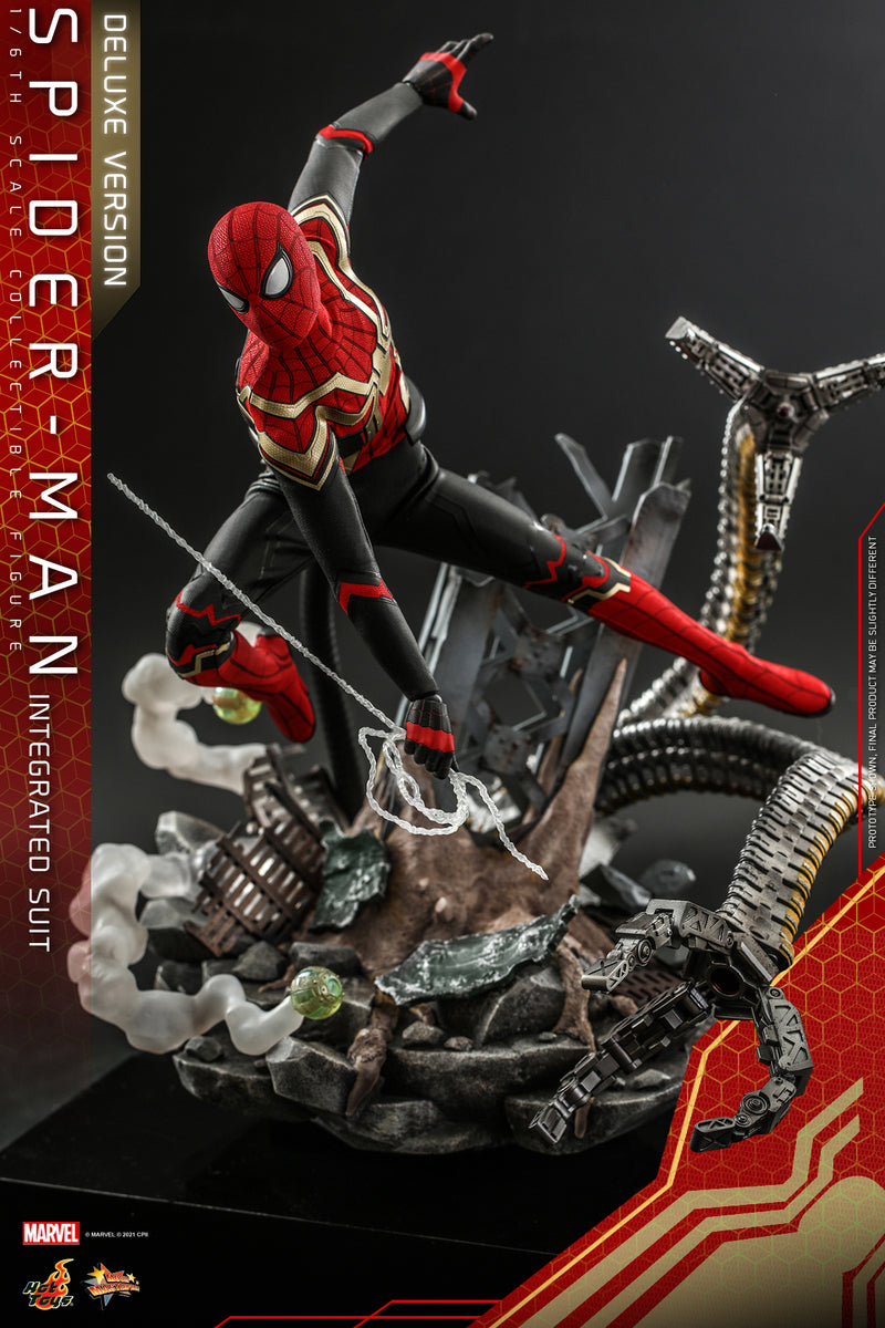 Pedido Figura Spider-Man (Integrated Suit) (Deluxe version) - Spider-Man: No Way Home marca Hot Toys MMS624 escala 1/6