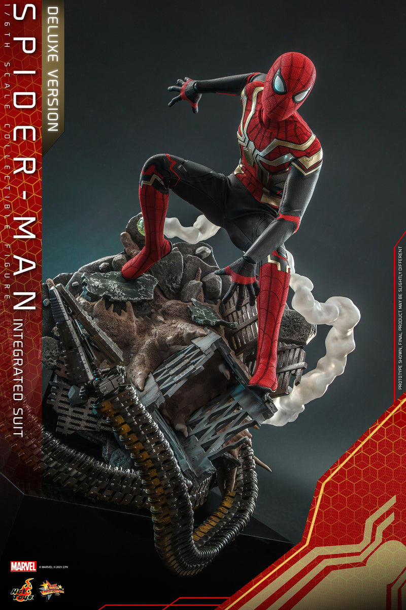 Pedido Figura Spider-Man (Integrated Suit) (Deluxe version) - Spider-Man: No Way Home marca Hot Toys MMS624 escala 1/6
