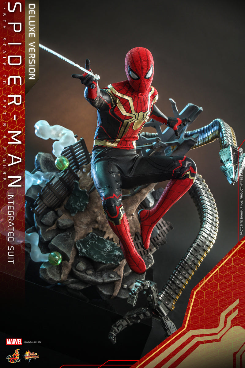 Pedido Figura Spider-Man (Integrated Suit) (Deluxe version) - Spider-Man: No Way Home marca Hot Toys MMS624 escala 1/6