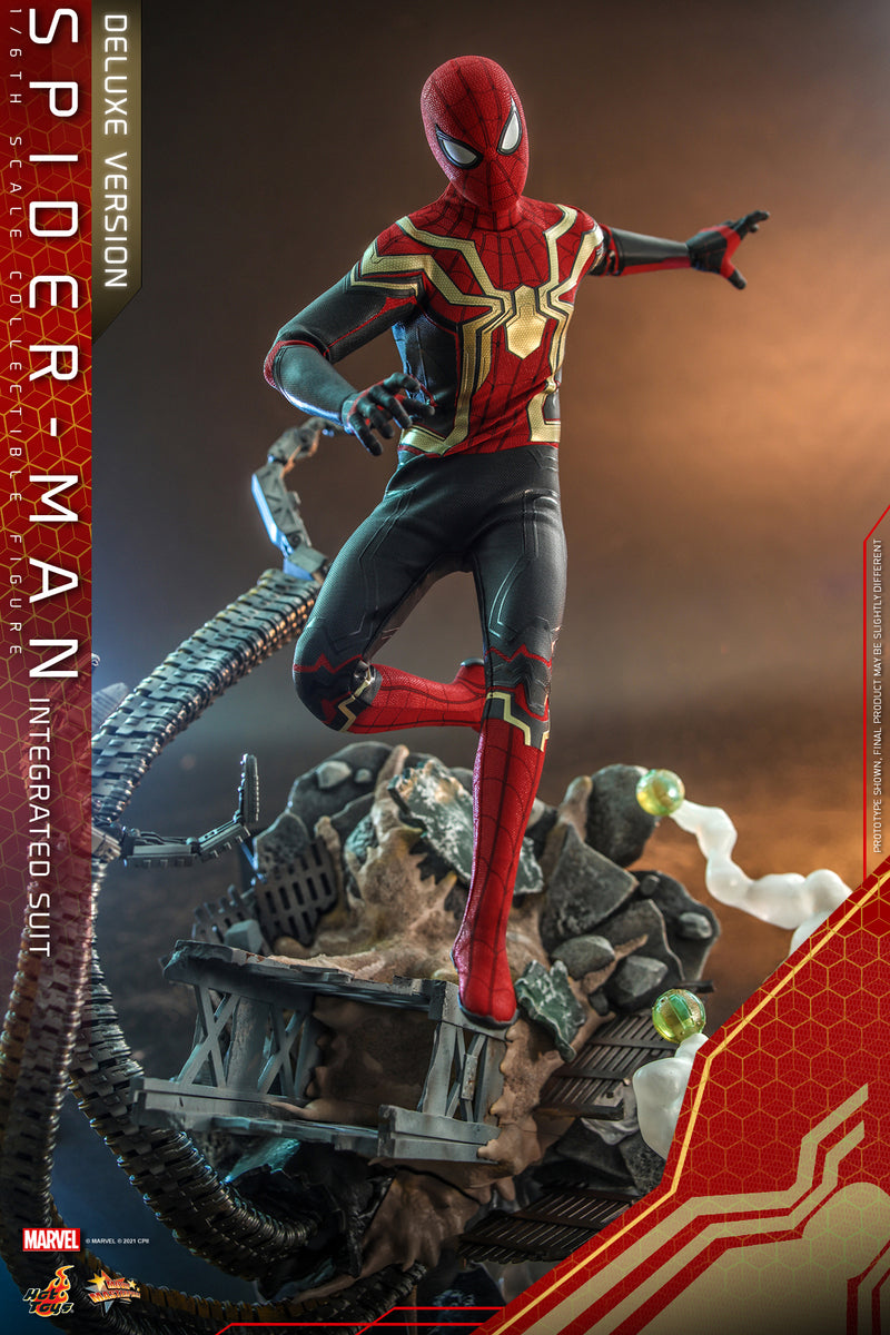 Pedido Figura Spider-Man (Integrated Suit) (Deluxe version) - Spider-Man: No Way Home marca Hot Toys MMS624 escala 1/6