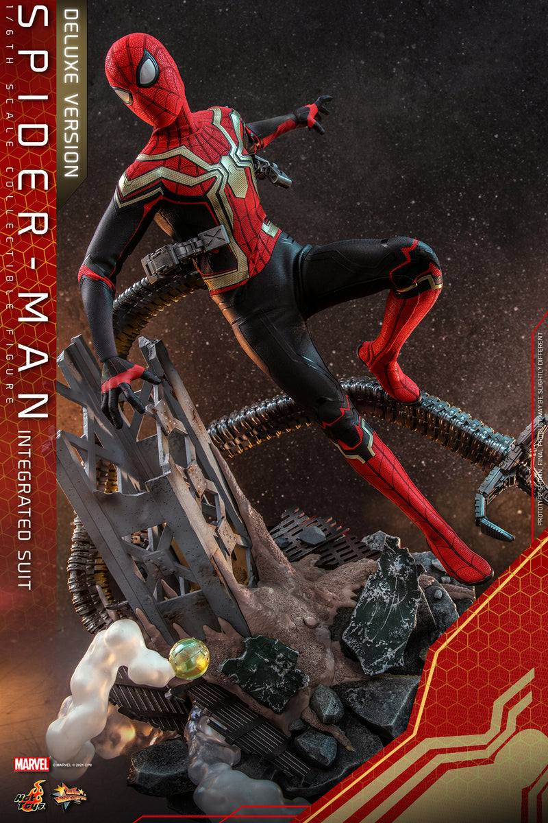Pedido Figura Spider-Man (Integrated Suit) (Deluxe version) - Spider-Man: No Way Home marca Hot Toys MMS624 escala 1/6
