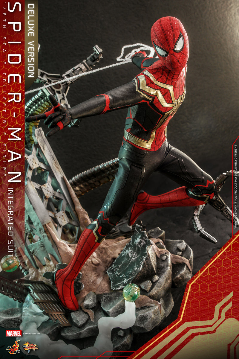 Pedido Figura Spider-Man (Integrated Suit) (Deluxe version) - Spider-Man: No Way Home marca Hot Toys MMS624 escala 1/6