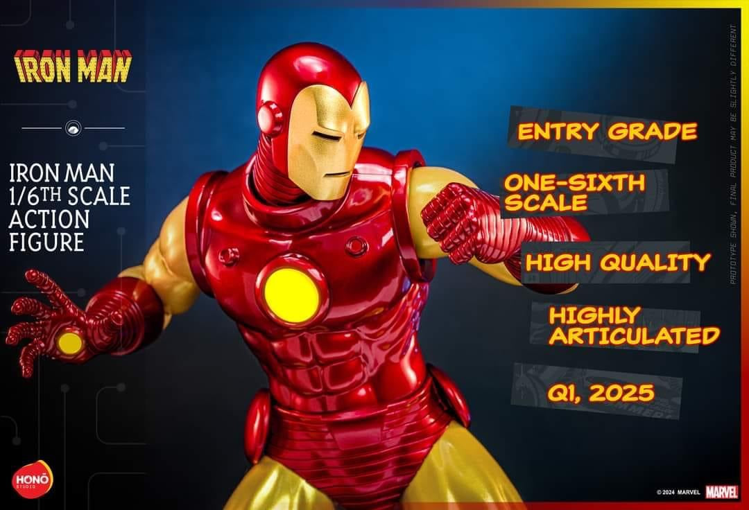 Pedido Figura Iron Man marca Hot Toys x Hono Studio HS05 escala 1/6