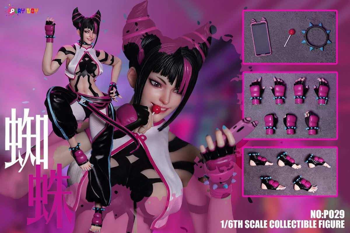 Preventa Figura Spidy Agent Girl Cosplay marca Play Toy P029 escala 1/6