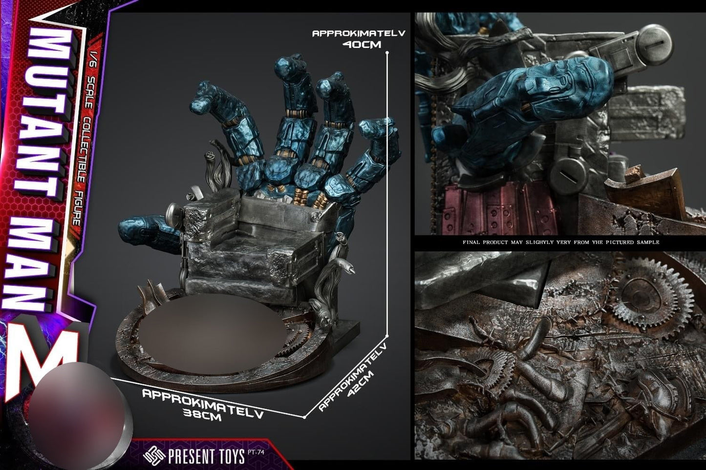 Preventa Diorama Trono Mutant M marca Present Toys SP74 escala 1/6