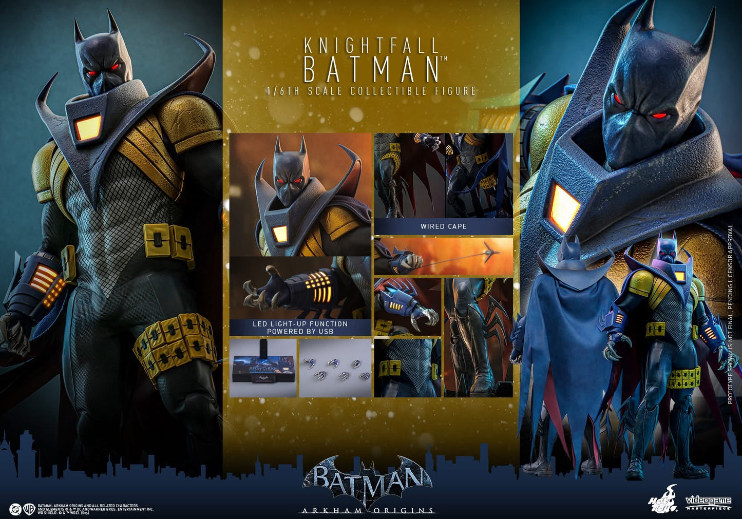 Preventa Figura Knightfall Batman - Batman Arkham Origins marca Hot Toys VGM74 escala 1/6