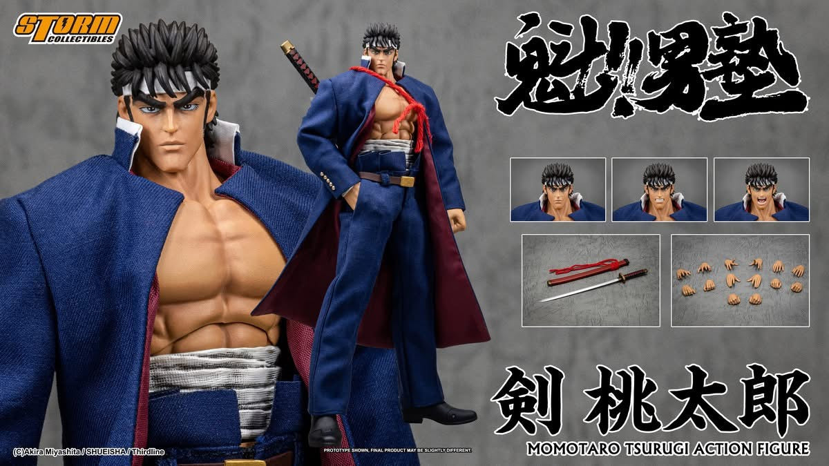 Preventa Figura Momotaro Tsurugi - Sakigake!! Otokojuku marca Storm Collectibles MTSO01 escala pequeña 1/12