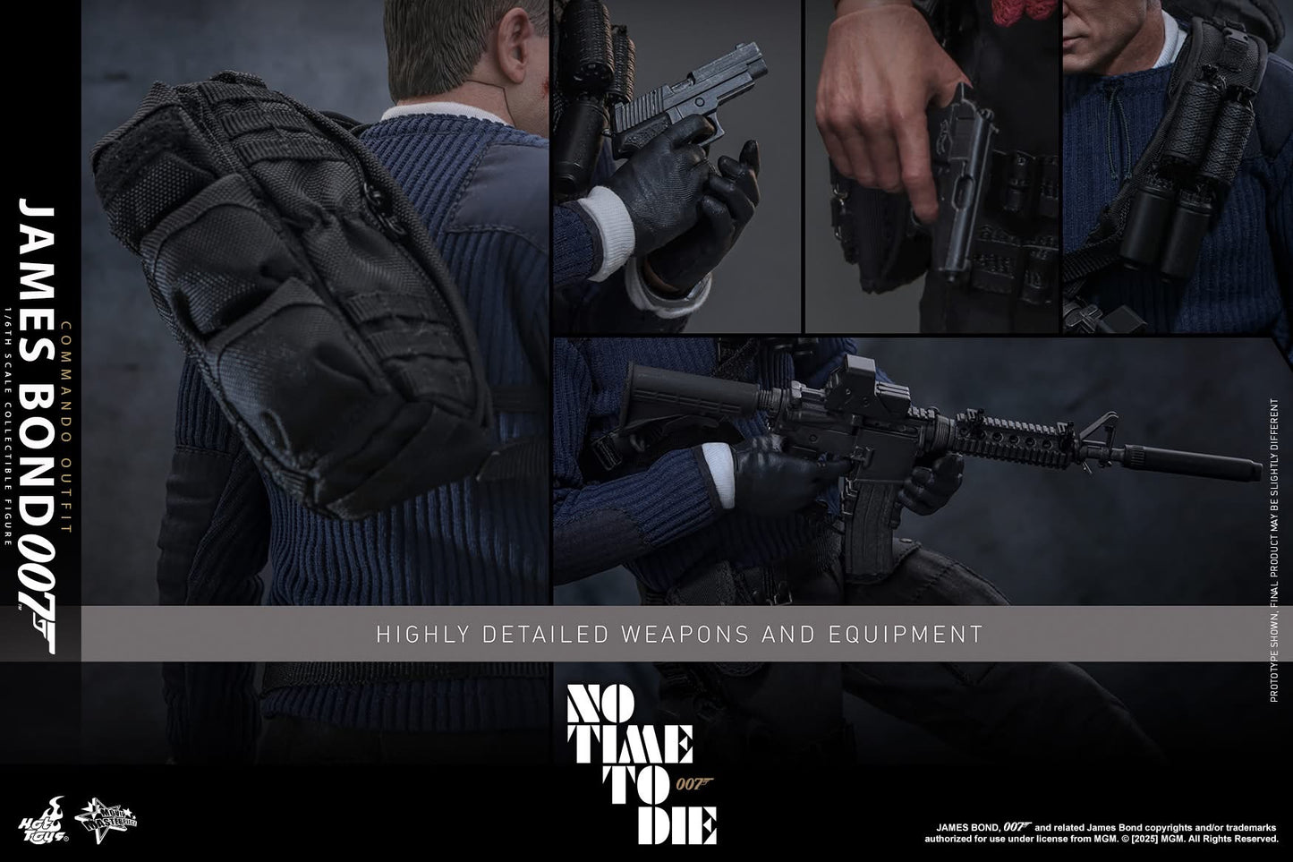 Preventa Figura James Bond (Commando Outfit) - No Time To Die marca Hot Toys MMS804 escala 1/6