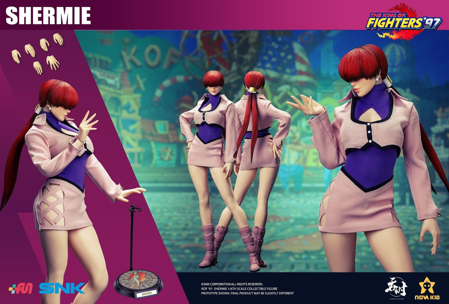 Pedido Figura SHERMIE- SNK The King of Fighters 97 marca Tunshi Studio TSXZZ-007 escala 1/6