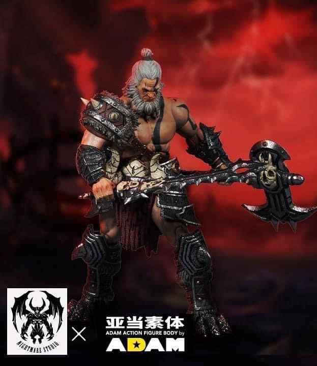 Pedido Figura Barbarian Berserker marca Nightmare Studio D20 escala pequeña 1/12