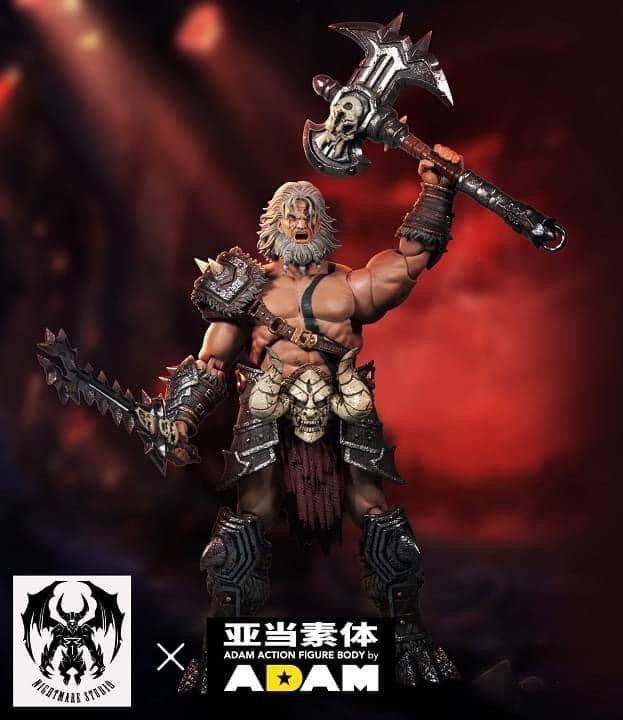 Pedido Figura Barbarian Berserker marca Nightmare Studio D20 escala pequeña 1/12