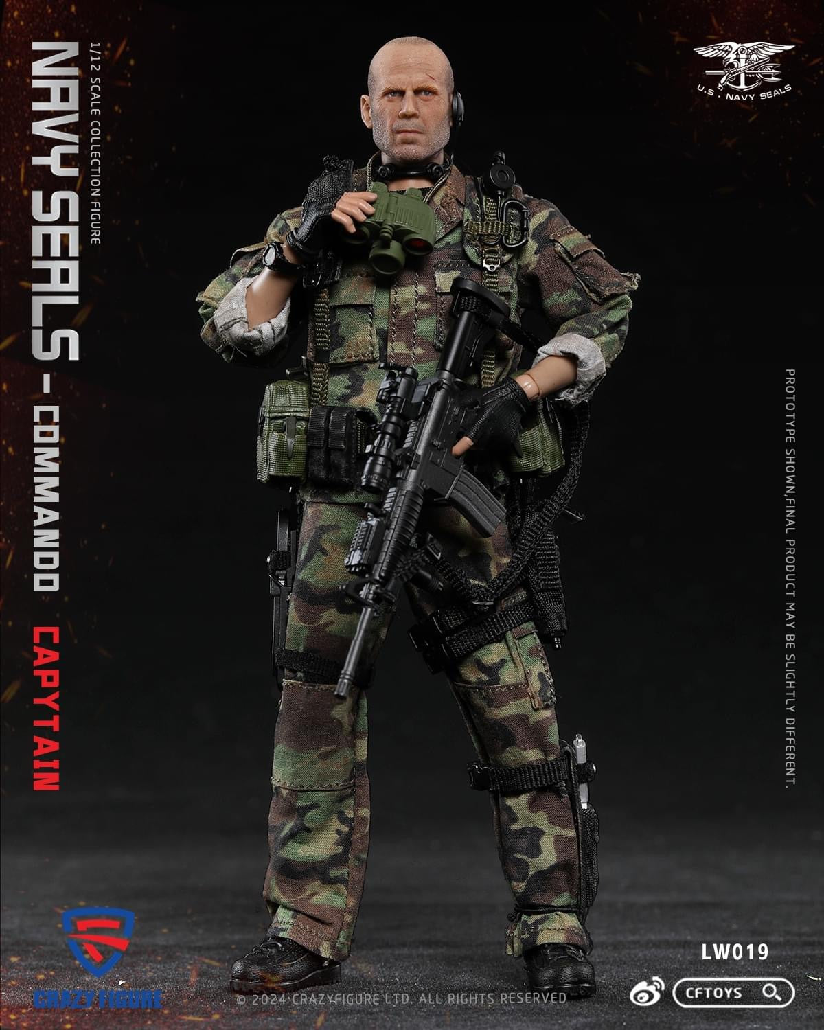 Pedido Figura Navy Seal Special Assault Team Captain marca CFToys LW019 escala pequeña 1/12
