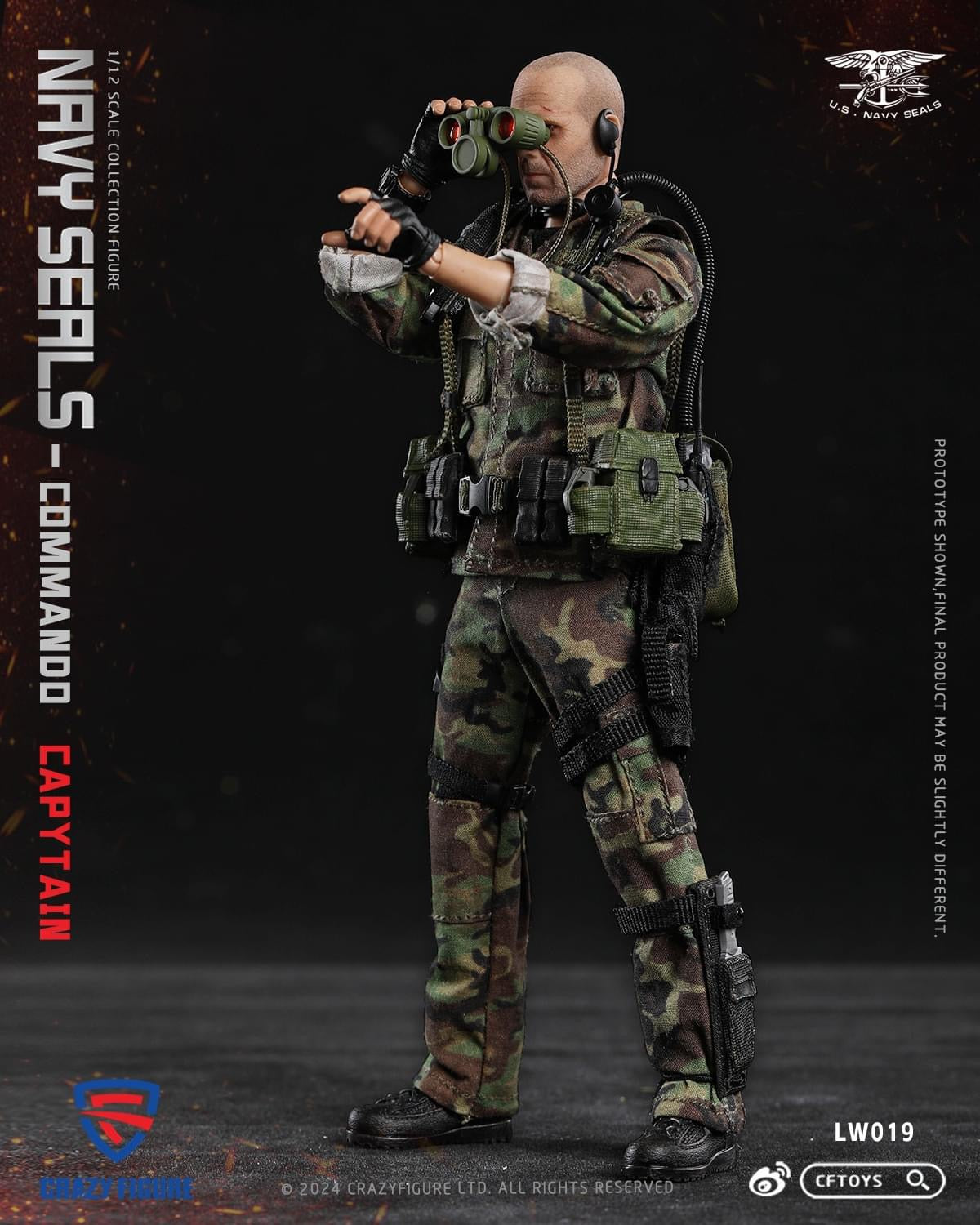 Pedido Figura Navy Seal Special Assault Team Captain marca CFToys LW019 escala pequeña 1/12