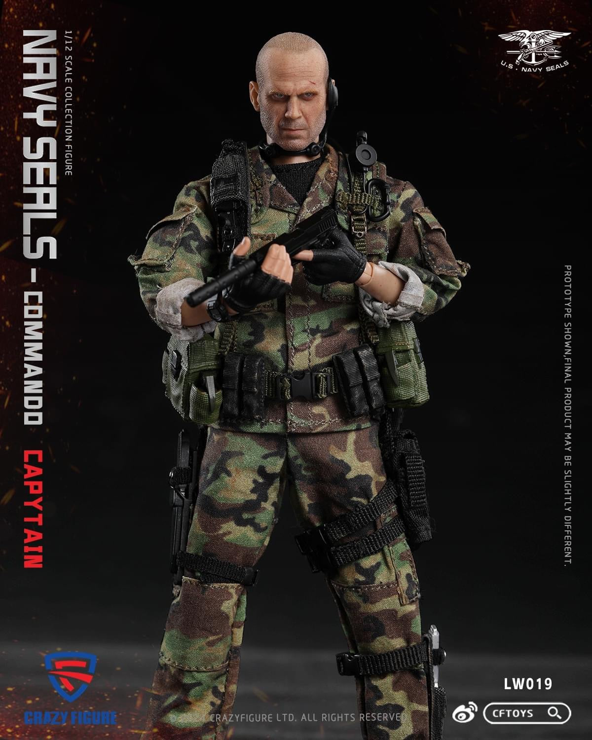 Pedido Figura Navy Seal Special Assault Team Captain marca CFToys LW019 escala pequeña 1/12