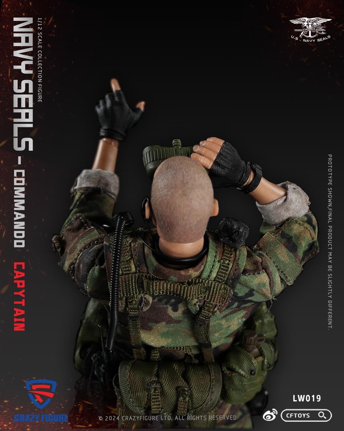 Pedido Figura Navy Seal Special Assault Team Captain marca CFToys LW019 escala pequeña 1/12