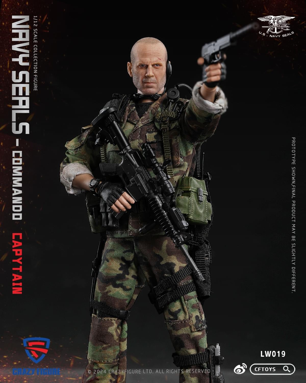 Pedido Figura Navy Seal Special Assault Team Captain marca CFToys LW019 escala pequeña 1/12