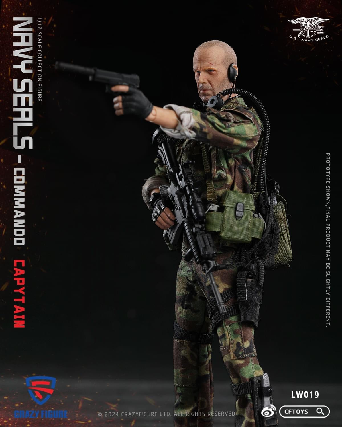 Pedido Figura Navy Seal Special Assault Team Captain marca CFToys LW019 escala pequeña 1/12