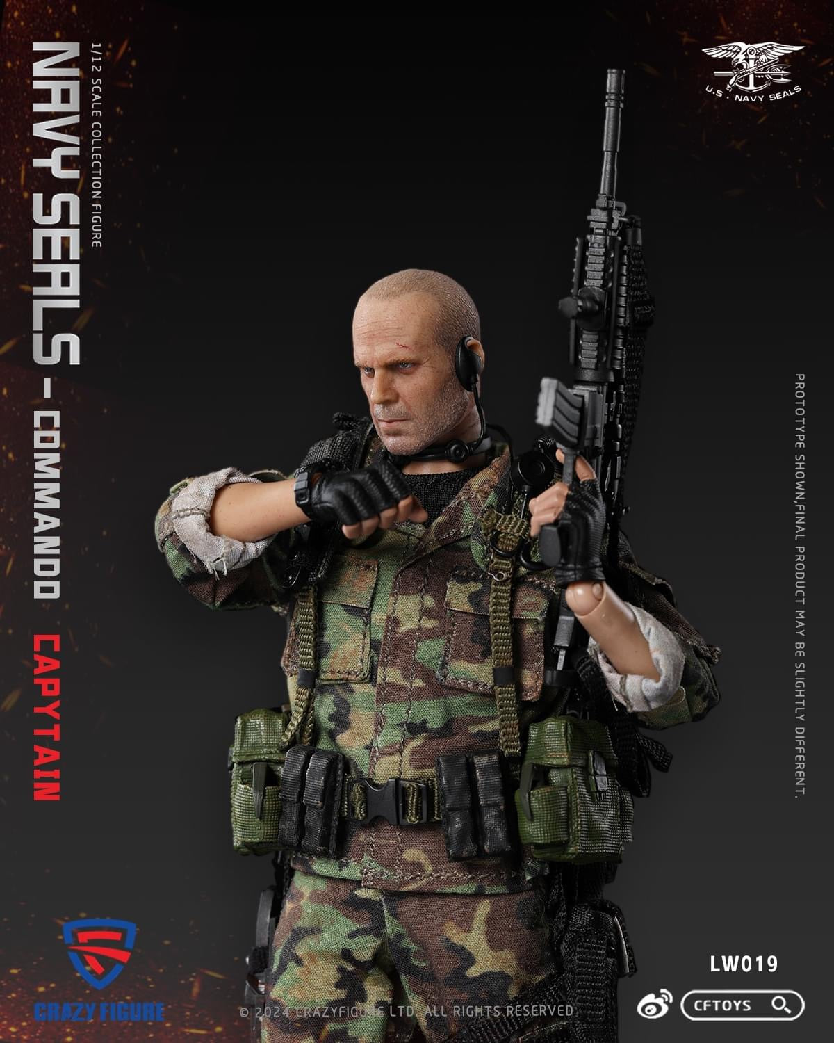 Pedido Figura Navy Seal Special Assault Team Captain marca CFToys LW019 escala pequeña 1/12