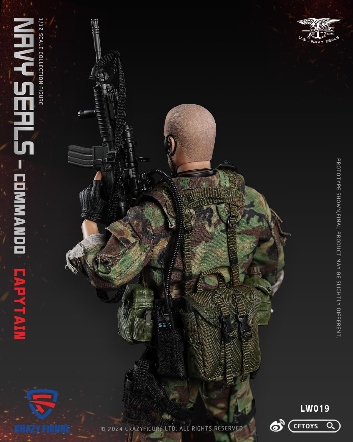 Pedido Figura Navy Seal Special Assault Team Captain marca CFToys LW019 escala pequeña 1/12