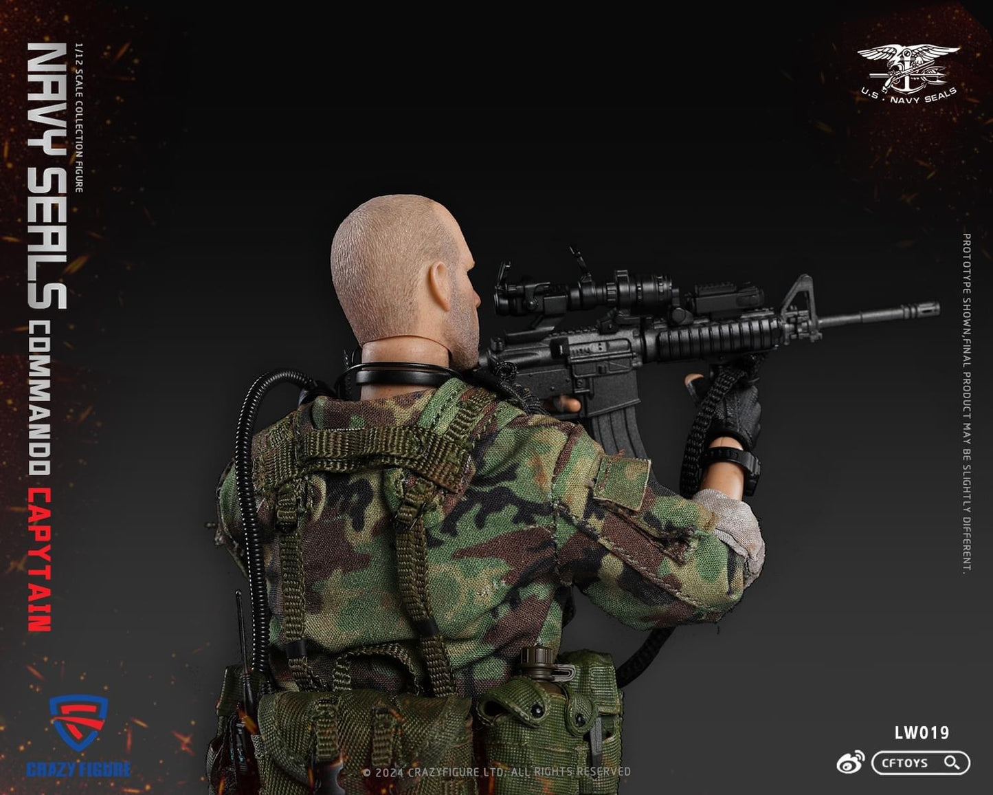 Pedido Figura Navy Seal Special Assault Team Captain marca CFToys LW019 escala pequeña 1/12