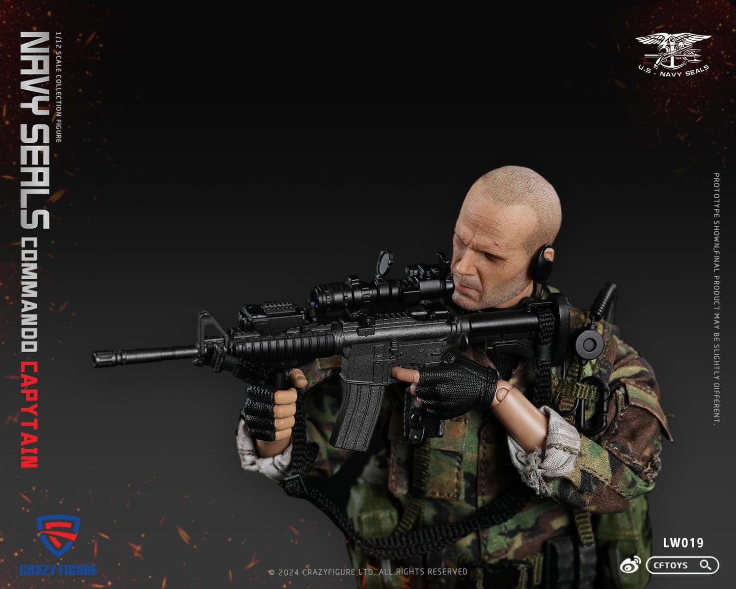 Pedido Figura Navy Seal Special Assault Team Captain marca CFToys LW019 escala pequeña 1/12