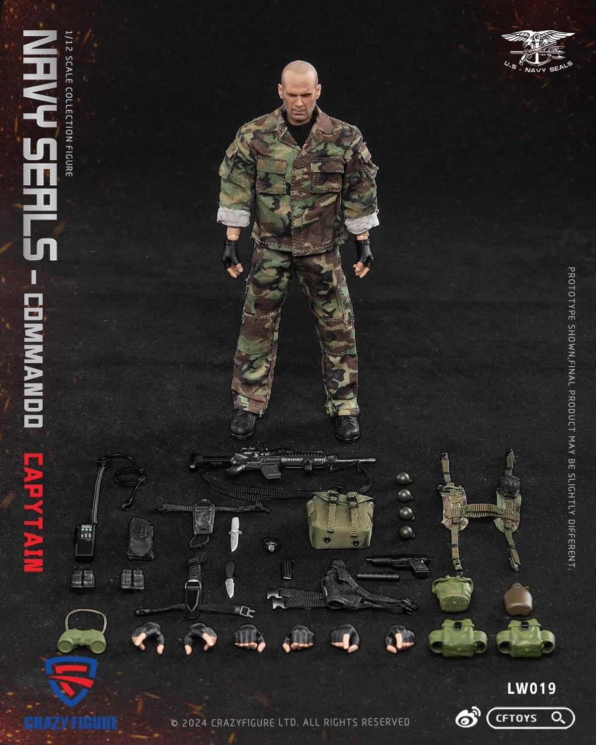 Pedido Figura Navy Seal Special Assault Team Captain marca CFToys LW019 escala pequeña 1/12