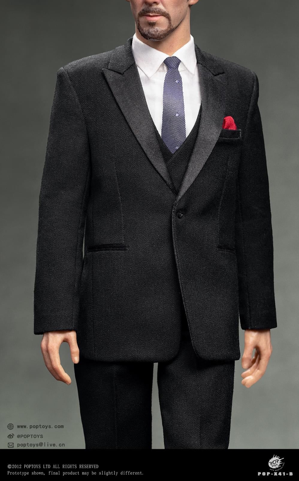 Pedido Traje Dr Western (Black) marca Poptoys X41B escala 1/6