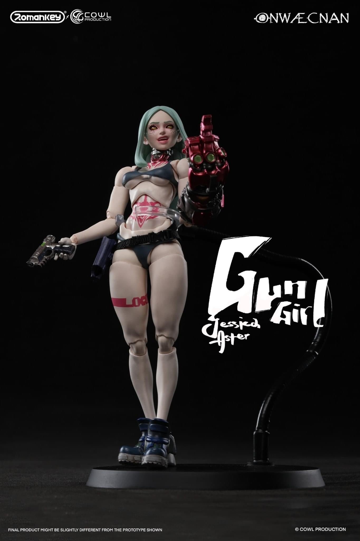 Pedido Figura GUN GIRL (Deluxe version) marca Romankey x COWL escala pequeña 1/12