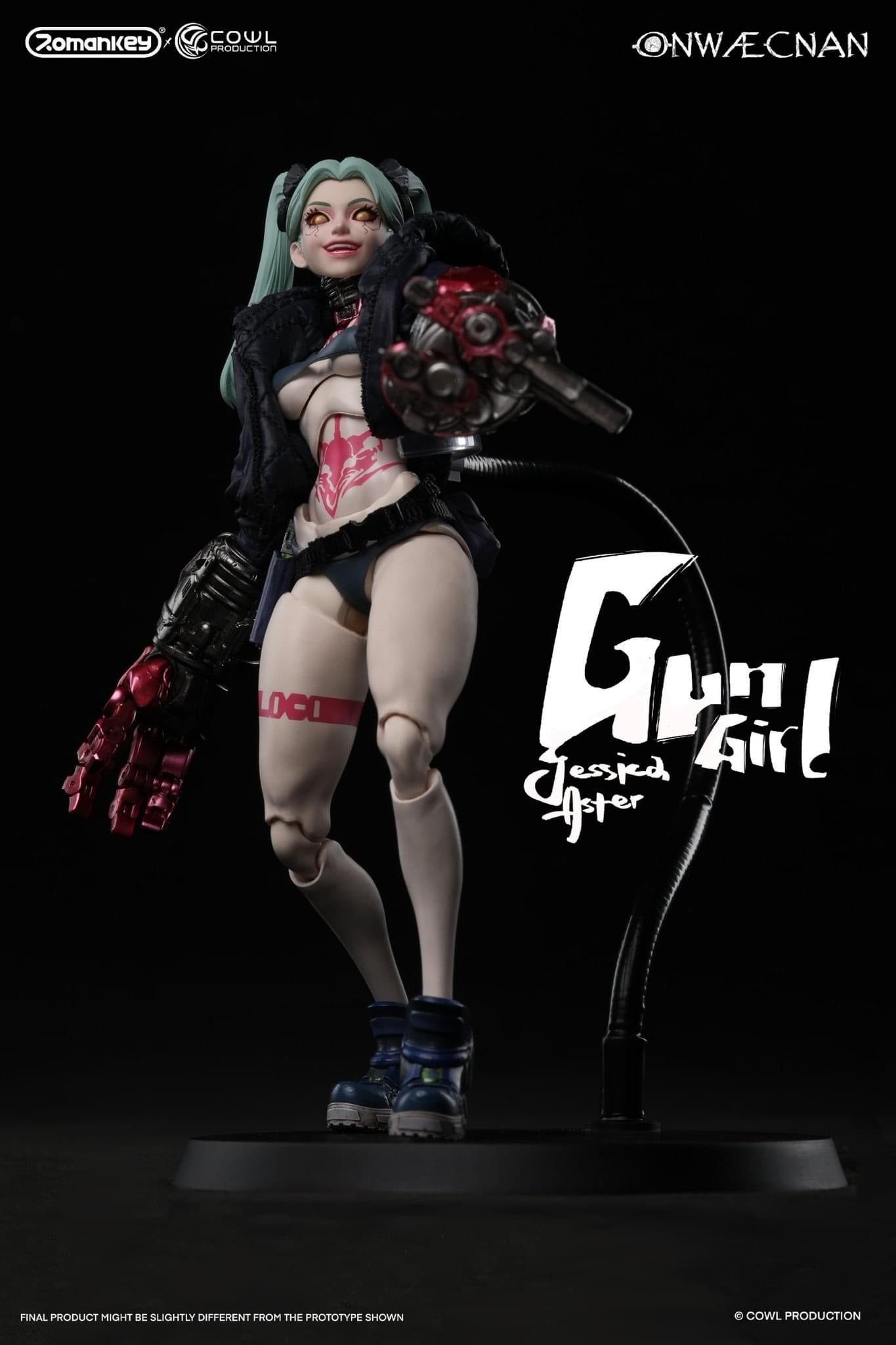 Pedido Figura GUN GIRL (Deluxe version) marca Romankey x COWL escala pequeña 1/12