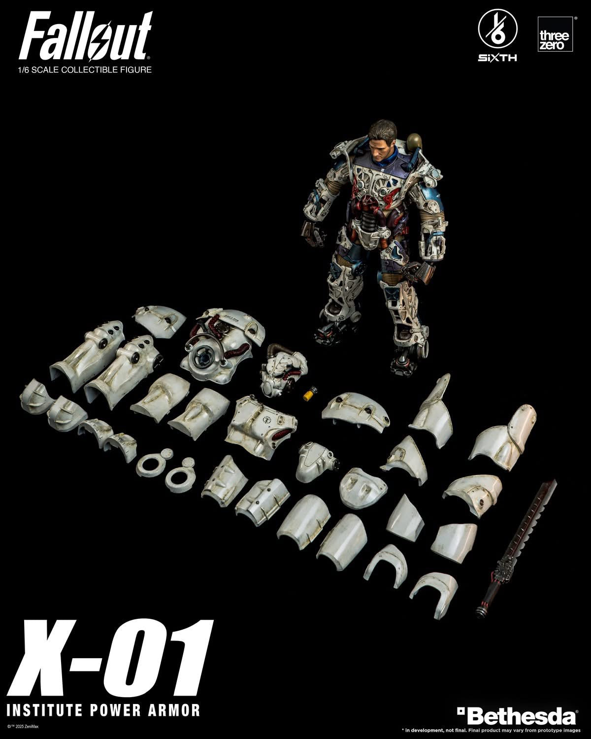 Preventa Figura X-01 Institute Power Armor - FALLOUT marca Threezero 3Z1003 escala 1/6