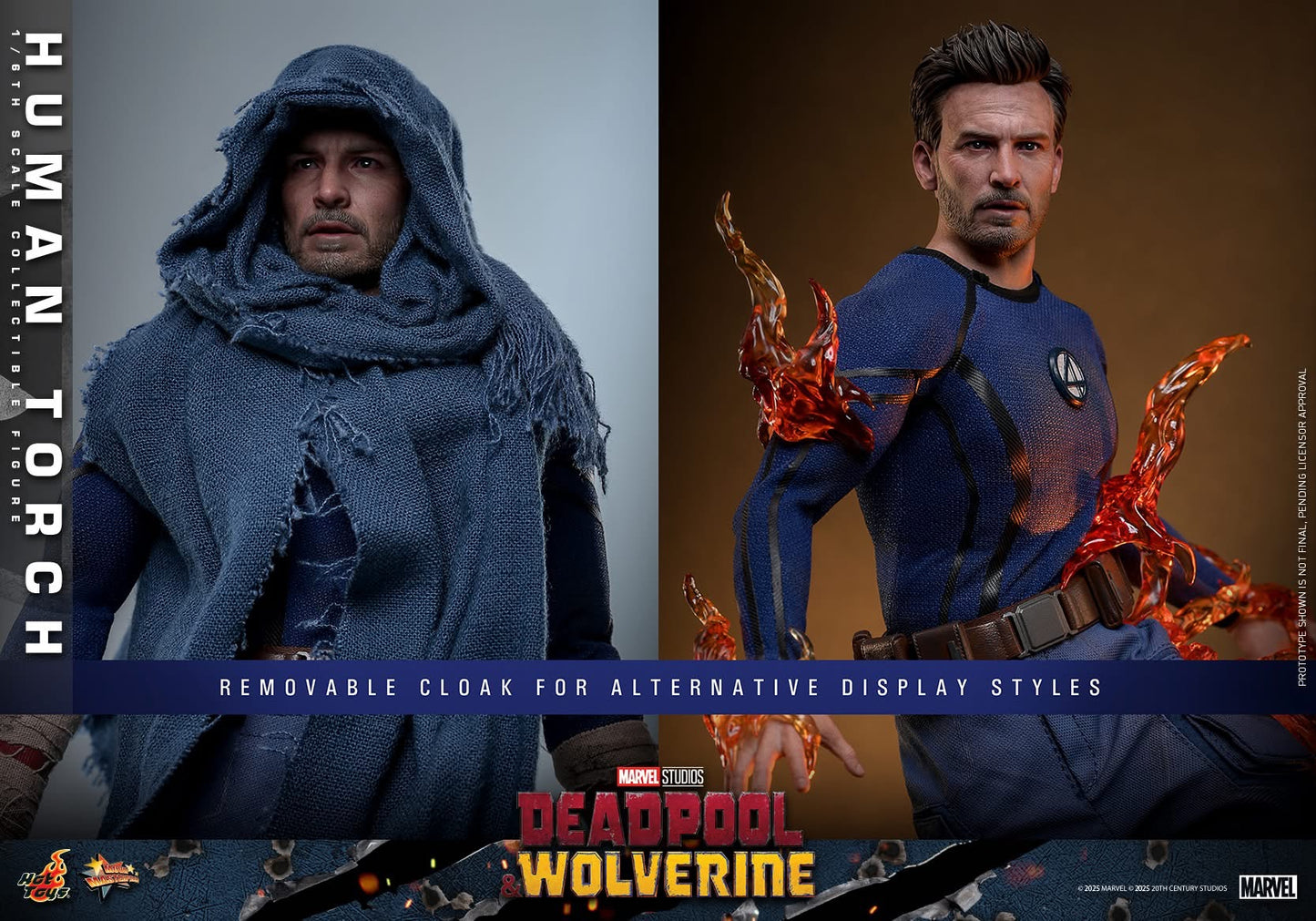 Preventa Figura Human Torch - Deadpool & Wolverine marca Hot Toys MMS789 escala 1/6