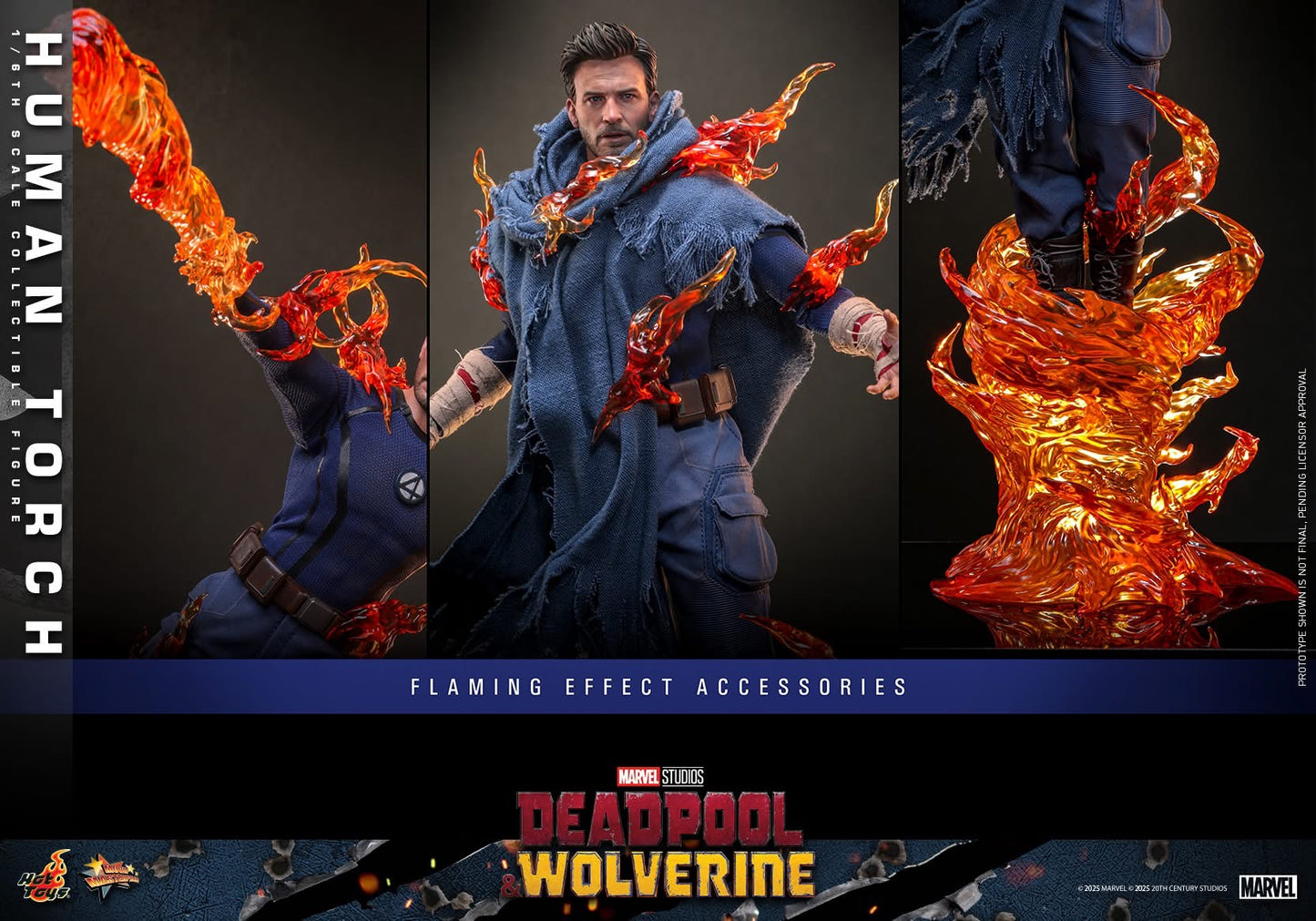 Preventa Figura Human Torch - Deadpool & Wolverine marca Hot Toys MMS789 escala 1/6