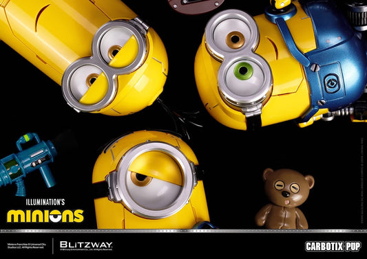 Preventa Figuras Bob, Stuart & Kevin (Deluxe Version) - Minions - Carbotix Pop marca Blitzway BW-CA-11404
