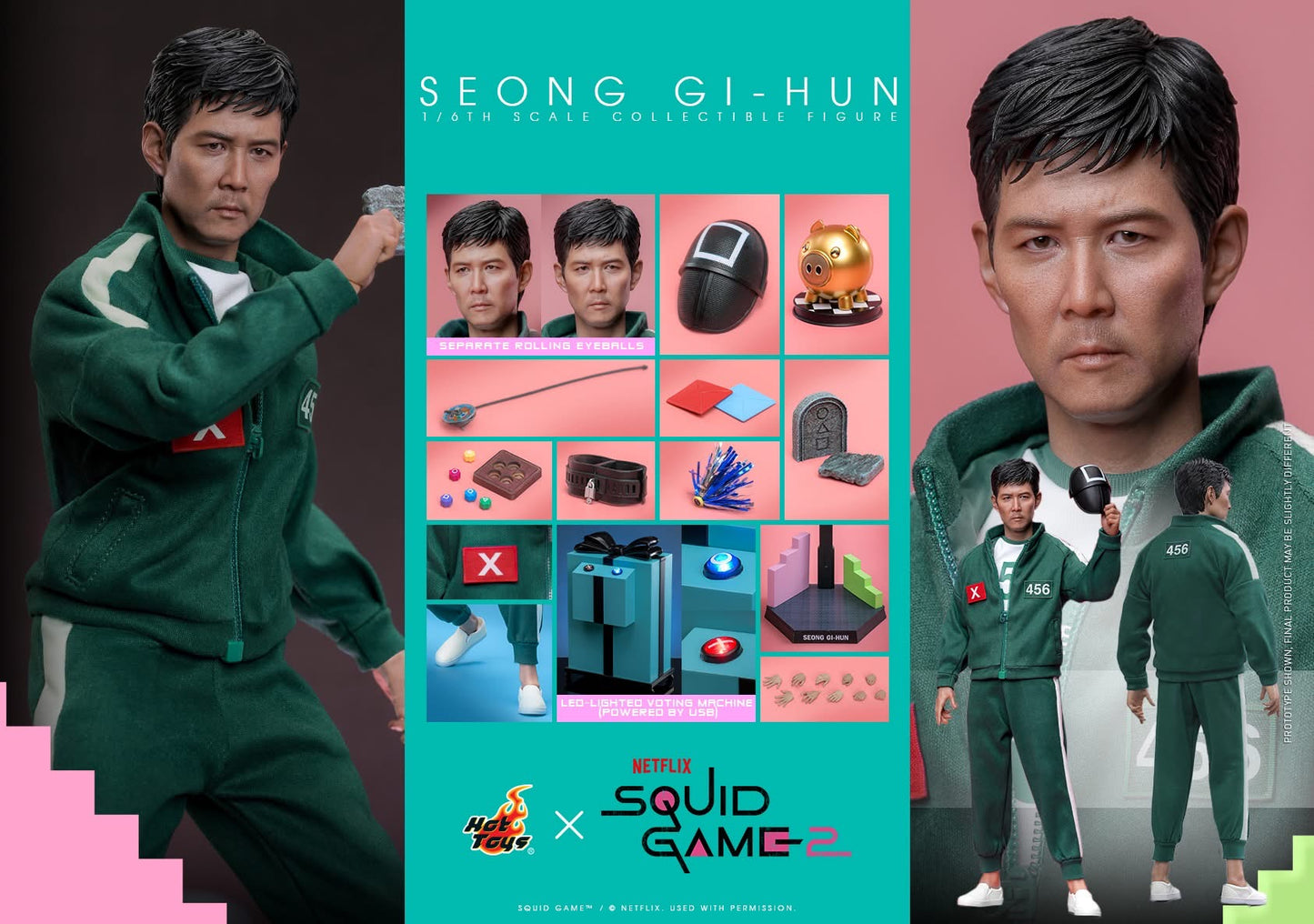 Preventa Figura Seong Gi-hun - Squid Game 2 marca Hot Toys TMS153 escala 1/6