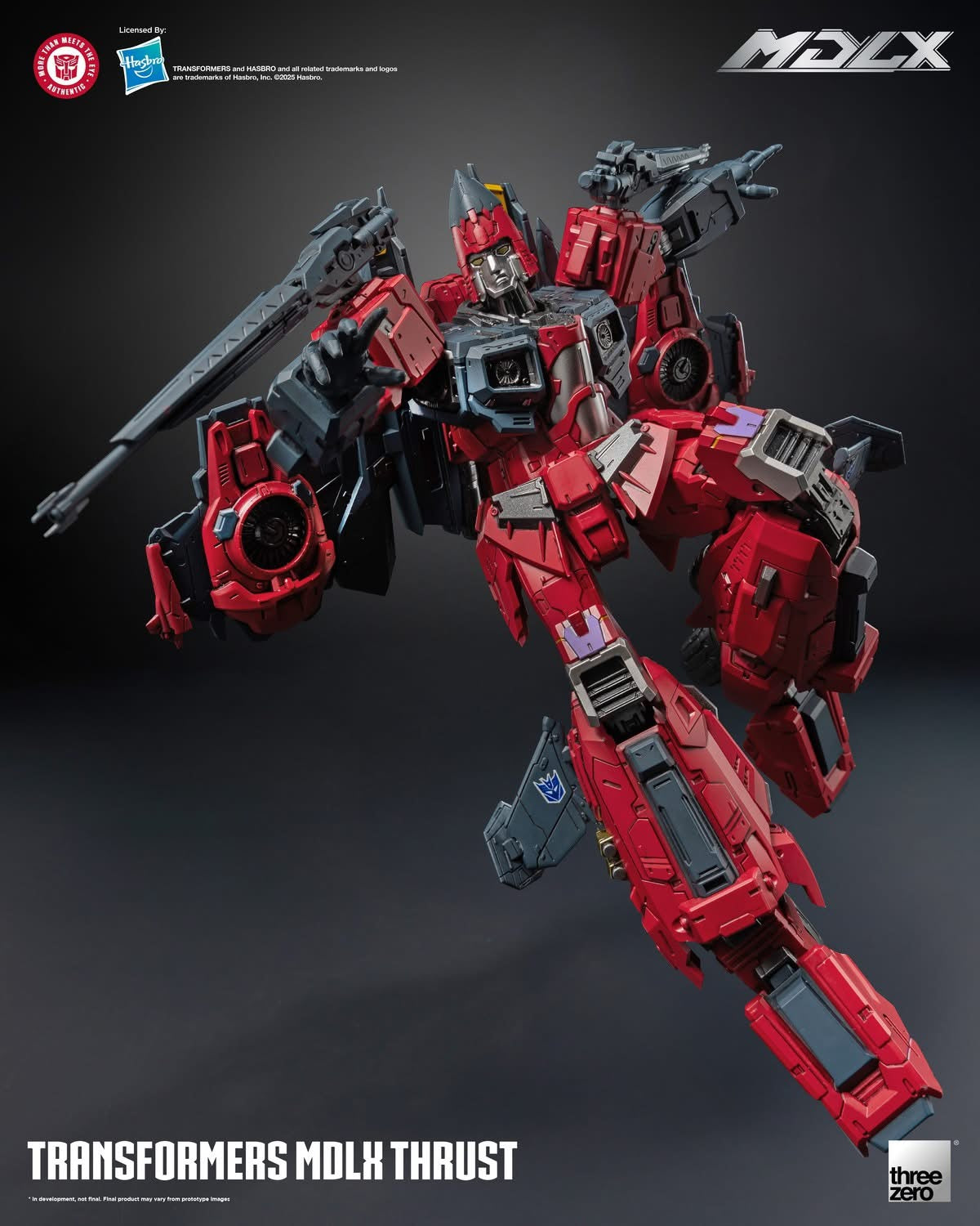 Preventa Figura MDLX Thrust – Transformers marca Threezero 3Z08890 (20 cm)