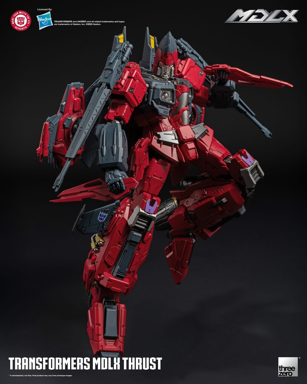 Preventa Figura MDLX Thrust – Transformers marca Threezero 3Z08890 (20 cm)