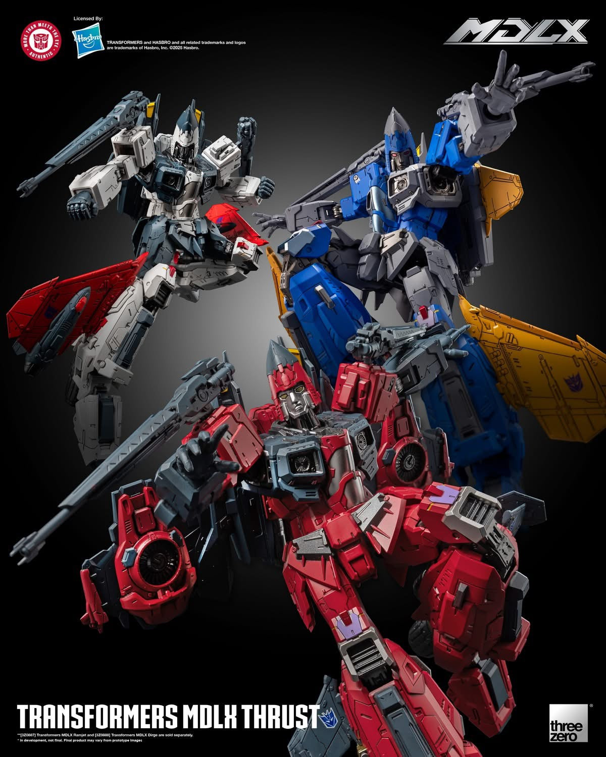 Preventa Figura MDLX Thrust – Transformers marca Threezero 3Z08890 (20 cm)